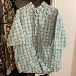 George Straight Collection by Wrangler
Light green plaid short sleeve